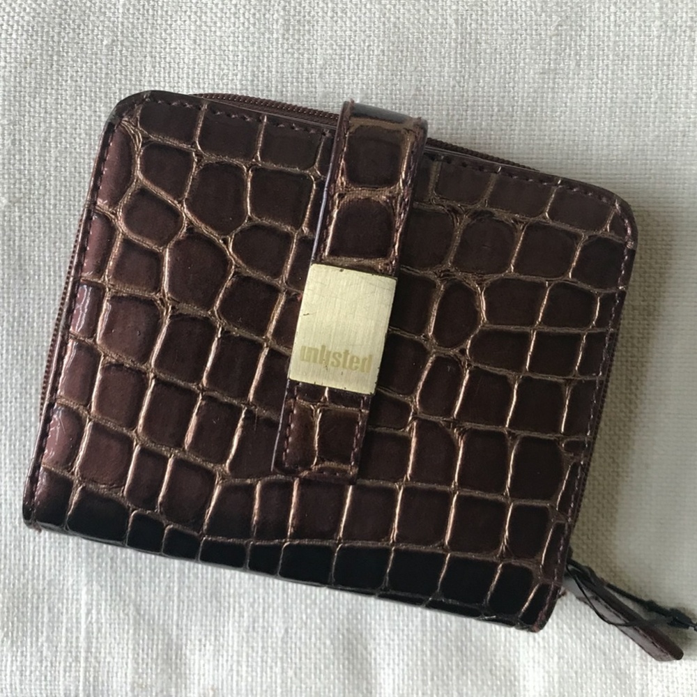 Glossy Snakeskin Wallet by Kenneth Cole